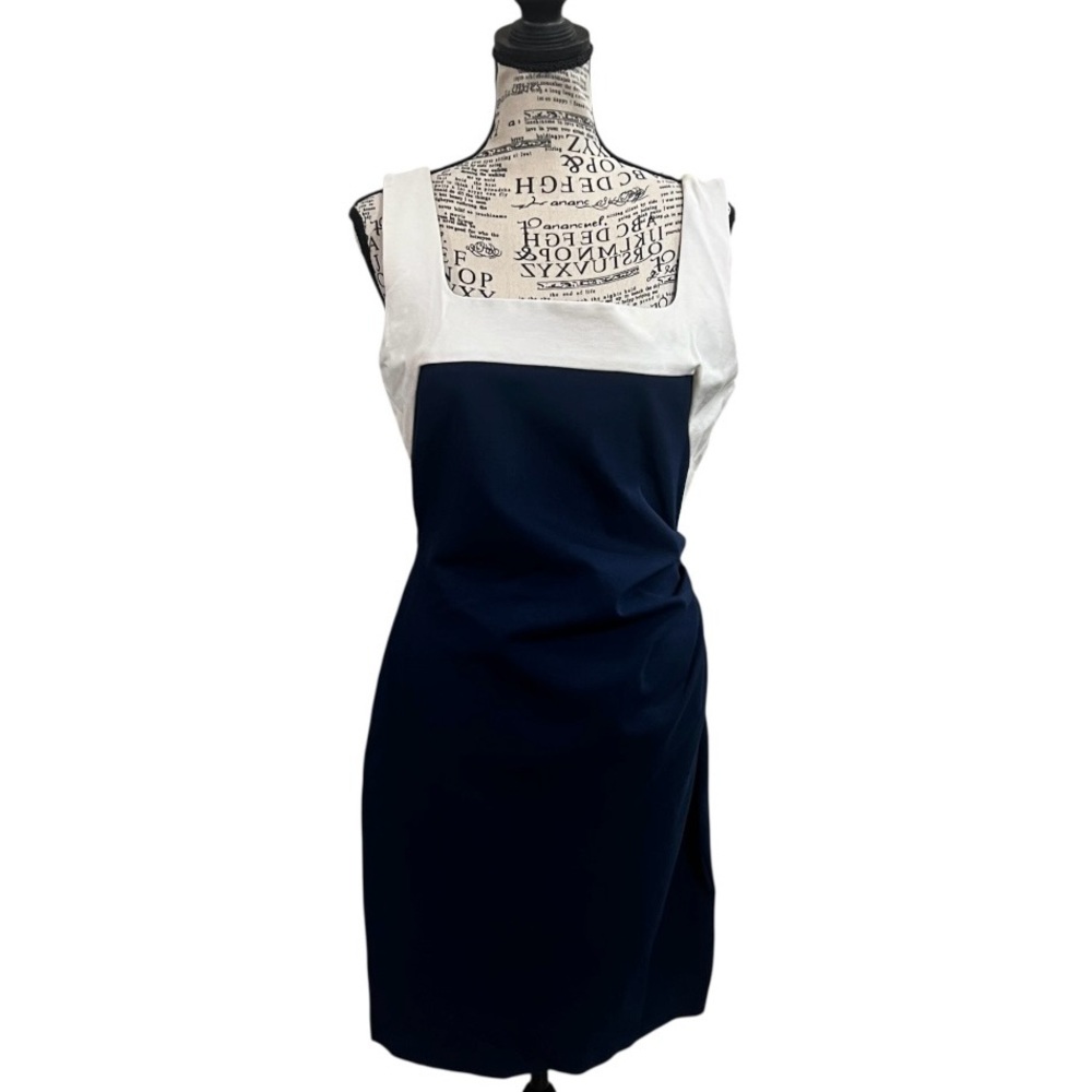 Kenneth Cole New‎ York Navy and White Mini Dress